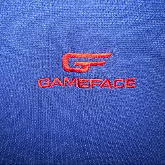 Gameface Polo Shirt Adult Extra Large Blue Short Sleeve 100% Polyester Logo Mens - Picture 4 of 15